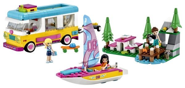 LEGO® Friends - Waldcamping-Minibus und Segelboot
